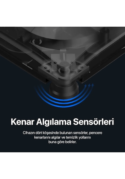 Xenon Smart Cam Silme Robotu (Elo) ve 6 Adet Mop | 2'li Set, Kumandalı, 3 Modlu, Mobil Kontrol