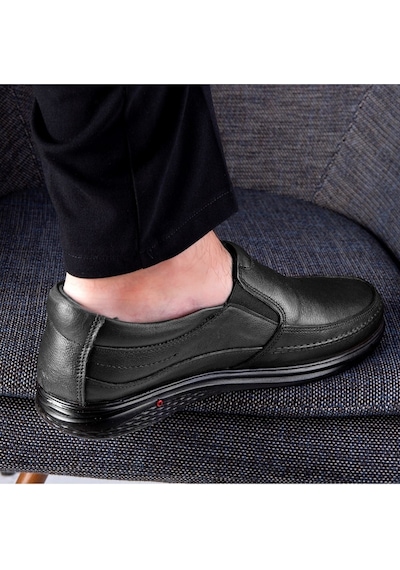 Cushy Hakiki Deri Comfort Ortopedik Erkek Günlük Ayakkabı, Baba Ayakkabısı, Ortopedik Ayakkabı