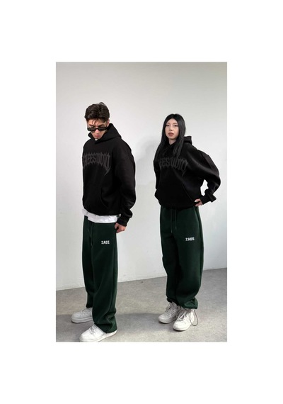 Zaee Zaeestudıo Renge Renk Baskılı Oversize Sweatshirt siyah