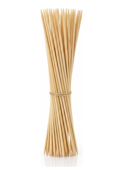 Bambu Ahşap Şiş 29 Cm 100 Adet Doğal Kürdan & Mangal Şişi