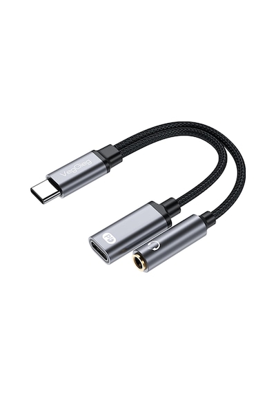 Veggieg Type-c To 3.5mm Kulaklık Ve Type-c Şarj Dönüştürücü Adaptör