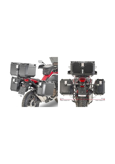 Givi Plo1179Cam Honda Crf1100L Afrıca Twın 20 Yan Çanta Taşıyıc