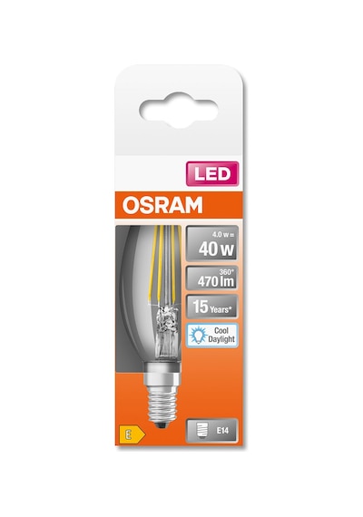 Osram Led Flament 4w 6500k 470lm E14 Duy Beyaz Işık Ampul