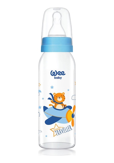 Wee Baby  Klasik Cam Biberon 250 ML Mavi