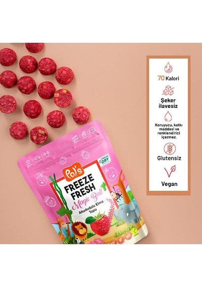 Pol's Freeze Fresh Magic Ball Ahududulu Elma 20 G X 3 Adet 20 G
