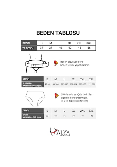 Alya Underwear Kadın Dikişsiz Külot Lazer Kesim Yüksek Bel İz Yapmayan Büyük Beden Hayalet Külot İzbırakmaz 6'lı Paket Siyah