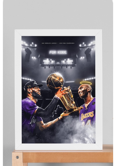 Lebron James Kobe Bryant Çerçeveli Tablo - Basketbol Nba Posteri Tablo