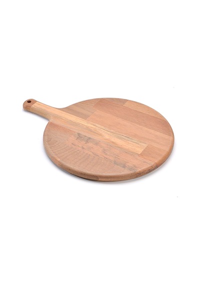 Ahşap Ahşap Pizza Tahtası Tabağı, Sunum Ve Kesme Tahtası Ağaç 32 Cm Ahşap