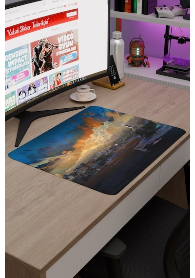 Disco Elysium Kaymaz Dikişli Kauçuk Oyuncu Mousepad V5 - 48x40 Xl Gaming Mouse Pad Fare Altlığı