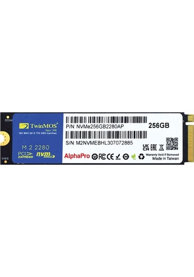 Twinmos Alphapro 256gb Nvme M.2 Ssd 3600/3250mb/s