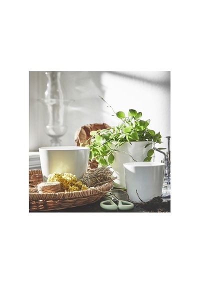 Ikea Sojaböna Toprak Saksı, Beyaz, İç Mekan 61694740
