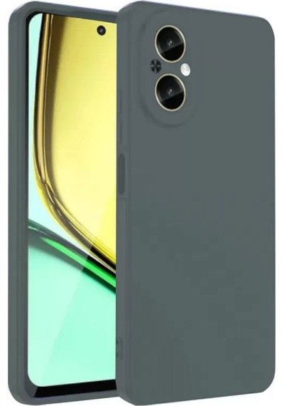 Newface Realme 12 Lite Kılıf First Silikon - Koyu Yeşil