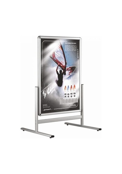 Alüminyum Çift Iki Taraflı 50X70Cm Kısa Ayak Reklam Poster Pano