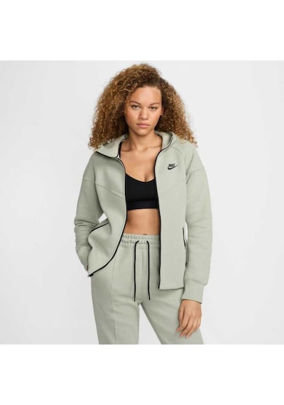 Tech Fleece Windrunner Full-zip Hoodie Su Yeşili Kadın Sweatshrit Su Yeşili