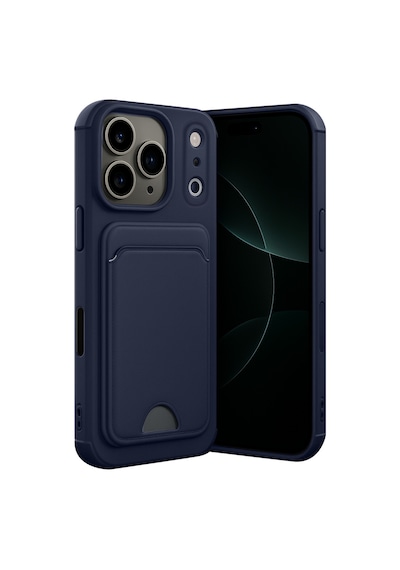 Apple İphone Uyumlu 17 Pro Kelvin Kartvizitli Silikon - Lacivert Çok Renkli