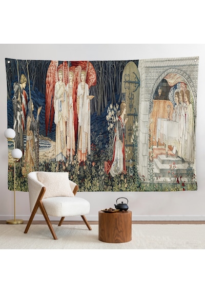 William Morris Kutsal Kase Duvar Örtüsü-7033