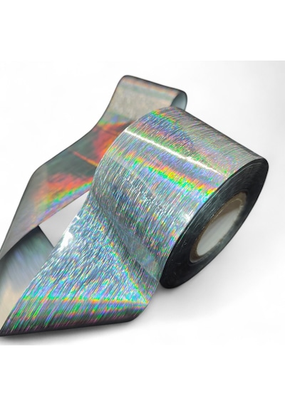 Sıcak Baskı Hologram Folyosu 4cm 1m - Desenli Balıkçılık Malzemeleri - Yapay Yem Baskısı