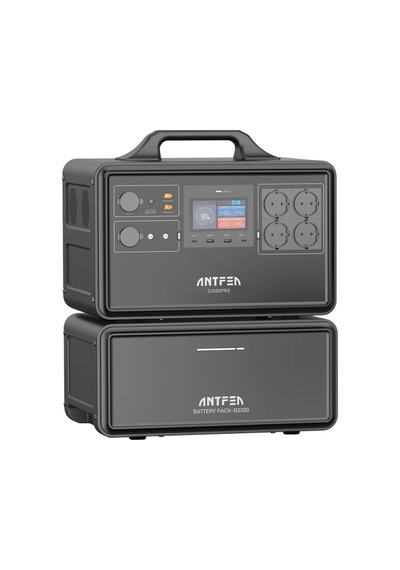 Antfea S2200pro Taşınabilir Güç Sistemi & B2200f Backup Batarya