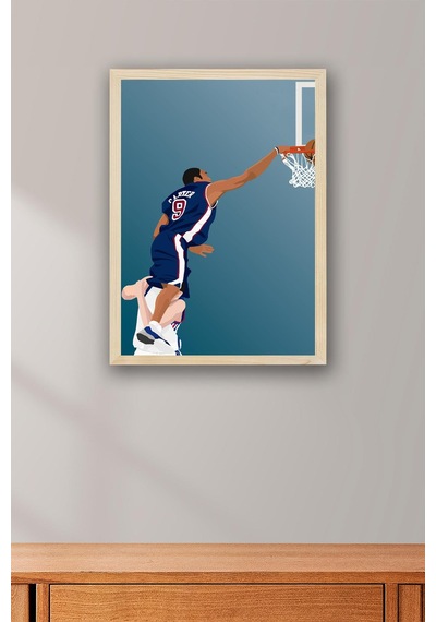 Vince Carter Çerçeveli Tablo - Basketbol Nba Posteri Tablo