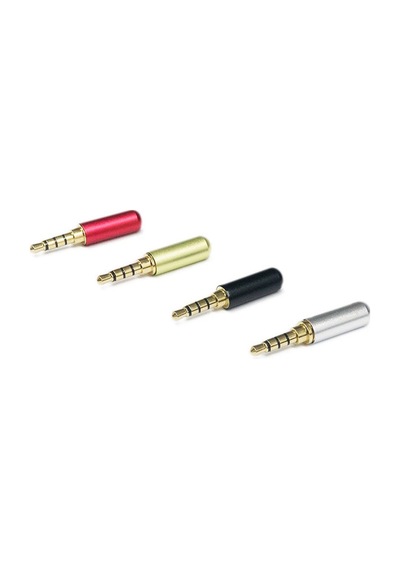 3.5Mm Stereo Erkek Jack-Jak 4 Boğumlu Konnektör - Altın