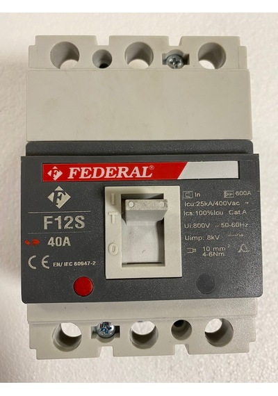 Federal F12S 40A Kompakt Şalter Sabit