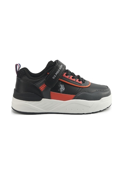 U.s. Polo Assn. George Jr 5pr Siyah Erkek Çocuk Sneaker 000000000102020813 Siyah-Turuncu