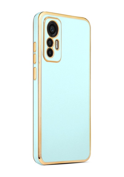 Xiaomi Mi 12 Lite Kılıf Zore Bark Kenarları Altın Renk Kılıf