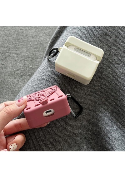 Caseonn Kılıf Antik Melek Gri Gri Apple Airpods 3.nesil İle Uyumlu
