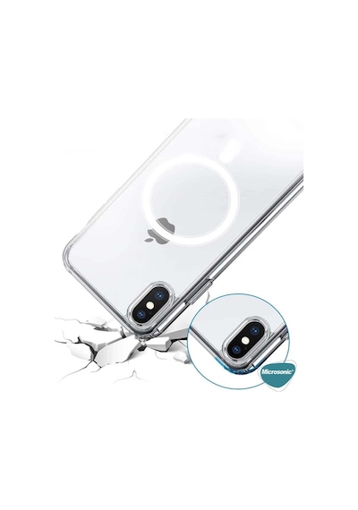 Microsonic Apple Uyumlu iPhone Xs Max Kilif Magsafe Clear Soft Seffaf 539560417