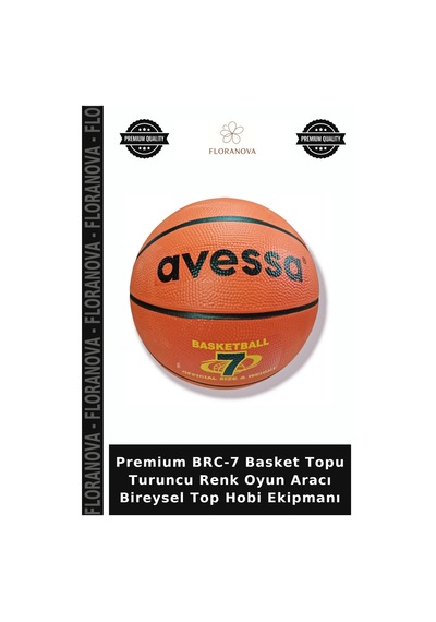 Premium Brc-7 Basket Topu Turuncu Renk Oyun Aracı Bireysel Top Hobi Ekipmanı