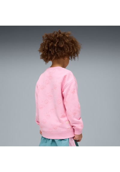 Puma X Gabbys Dollhouse Çocuk Baskılı Geniş Kesim Sweatshırt 634933 75 Pembe