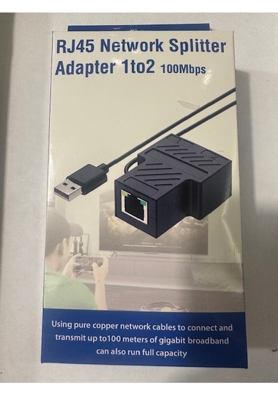 2 Port İnternet Çoğaltıcı 2 Port Rj45 Splitter