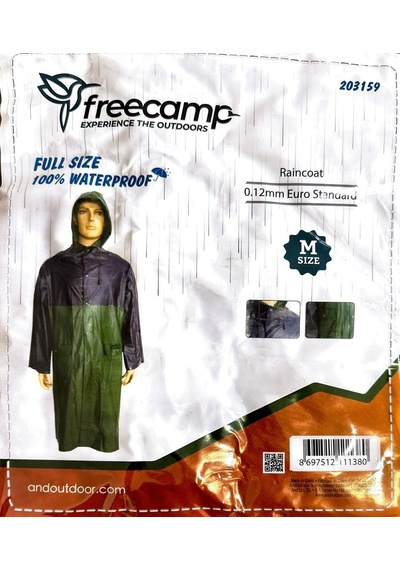 Free Camp Freecamp Raincoat 0.12 MM Uzun Yağmurluk 001