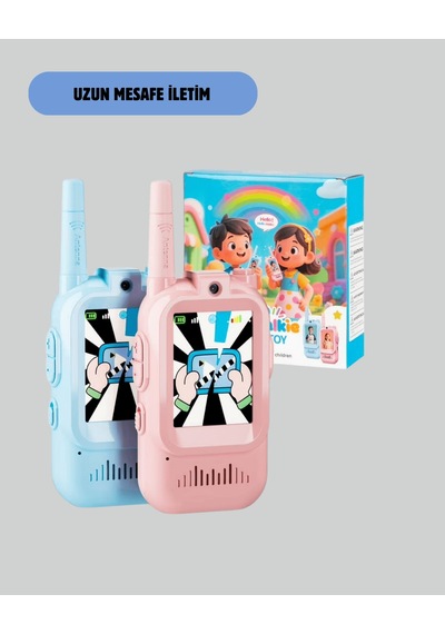 Çocuk Video Görüşmeli Walkie Talkie Uzun Mesafe İletişim