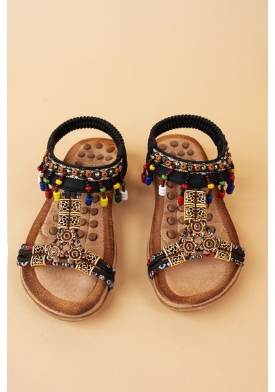 Khayt Princess Anatomik Fashion Taşlı Çocuk Sandalet 001