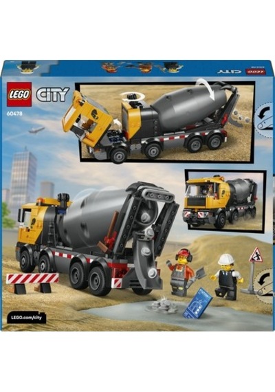 Büyük Beton Mikseri Oyun Seti - 7 Yaş Ve Üzeri İçin 3 Minifigür İle