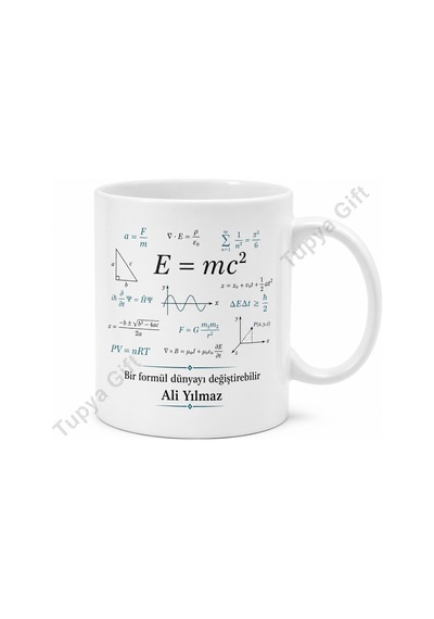 Formül Temalı Kişiye Özel Baskılı Kupa Bardak Hediye Porselen Mug Beyaz / Çok Renkli