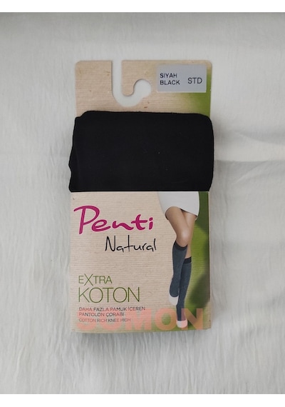 Penti Ekstra Koton Pantolon Çorabı Penti Pamuklu Diz Altı Çorap 001