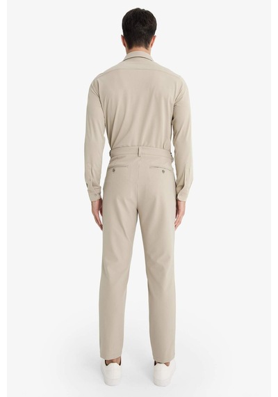Defacto Tailored Regular Fit Kısa Paça Pantolon F1672ax25aubg781 Bej