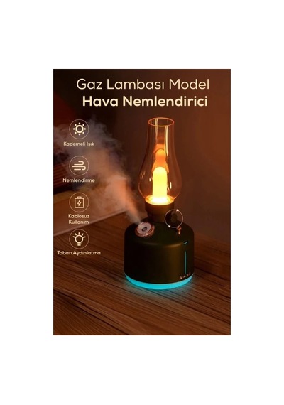 Özel Üretim Buhar Veren Nostaljik Dekor Sessiz Cihaz Gaz Lambası Tasarımlı Hava Nemlendirici