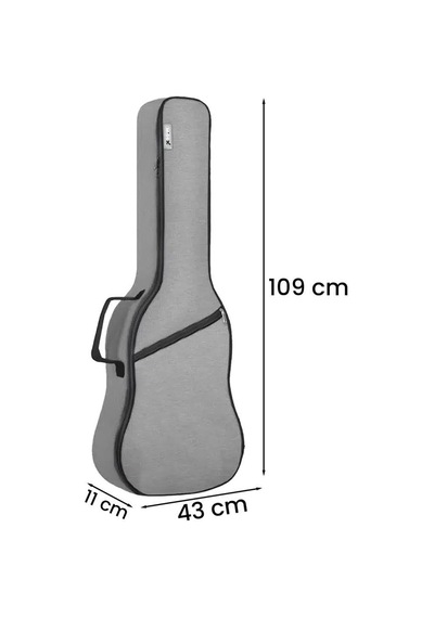 Midex Cs-41pak Akustik Gitar Çantası Soft Case Kılıf Gigbag Askı Capo Pena Dahil