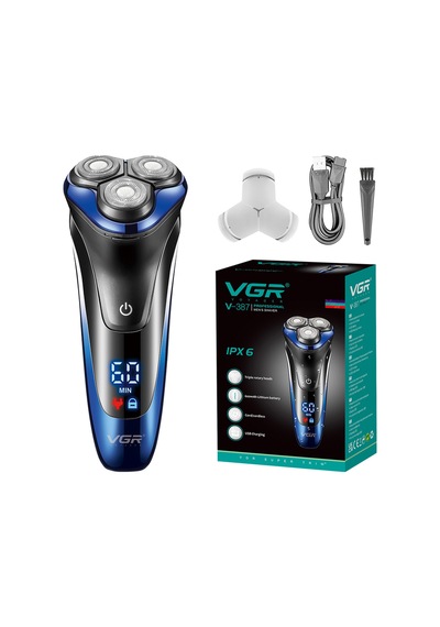 Tıraş Makinesi V-290 & V-387 - 2'li Berber Seti Turbo T-bıçak Trimmer Çift Folyo Shaver