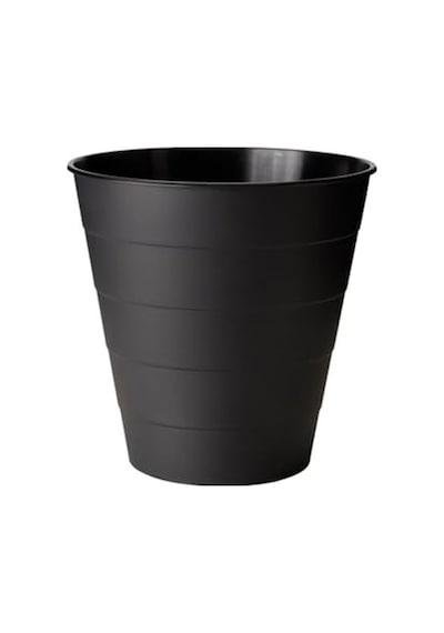 Çöp Kutusu Saksı, Siyah, 10 Lt, Çap 28 Cm, Yükseklik 28 Cm Diğer
