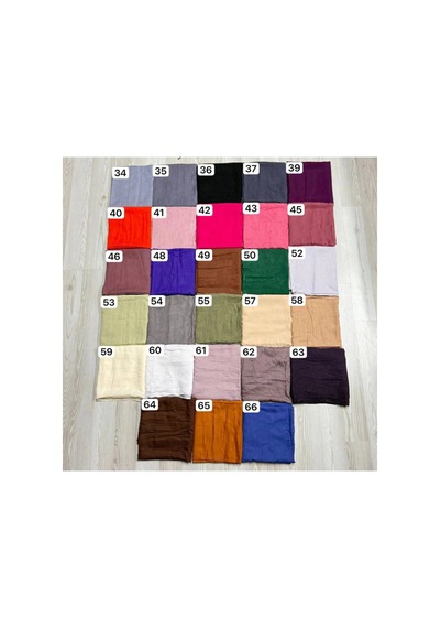Myreal Bambu Kraş Şal Turuncu - Ütü Gerektirmeyen Doğal Doku 90x200 Cm