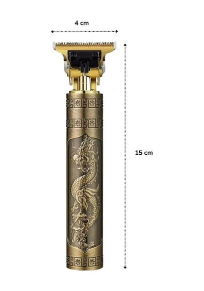 Go İthalat Vintage Görünümlü Güçlü 4 Farklı Başlıklı Usb Şarjlı Manuel Tıraş Makinası