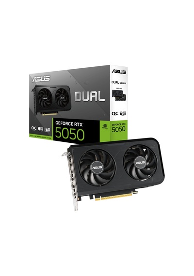 Asus Dual-rtx5050-o8g, 8gb, 128bit, Gddr6, 1xhdmı, 3xdp Gamıng Ekran Kartı