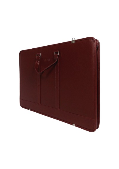 : Deri Proje Çantası : 40 Cm X 55 Cm : Bordo