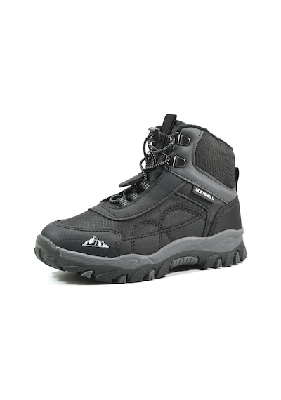 Cool Alfa Siyah Lastikli Soft Shell Outdoor Erkek Çocuk Bot Siyah