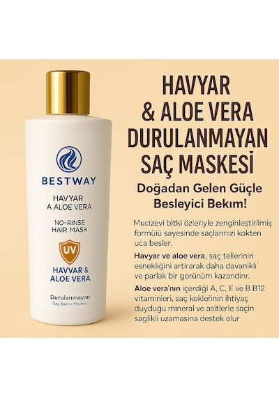 Bestway Havyar Ve Aloe Veralı Durulanmayan Saç Maskesi