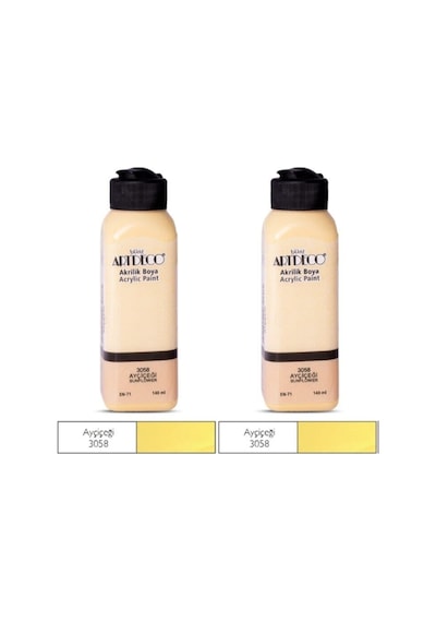 2 Li Akrilik Boya 140 Ml Renk Seçmeli Canlı Ve Pastel 3058 - Ayçiçeği
